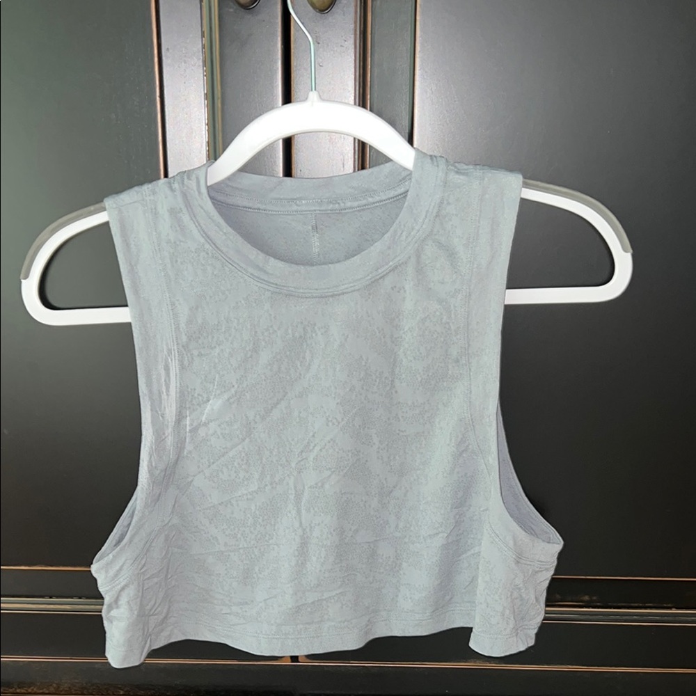 Lululemon Gray Crop Top
